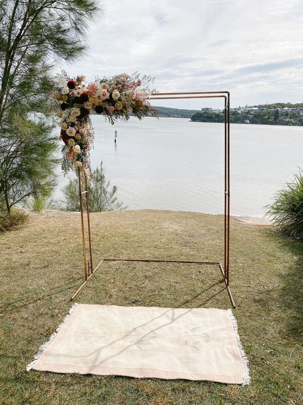 available for hire in Copper wedding arch available for hire Cronulla, Sutherland Shire, Sydney and beyond