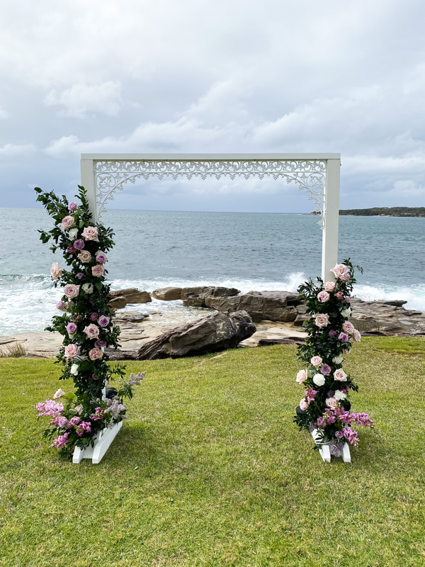 Metal Lace Wedding Arch available for hire Sydney, Cronulla, Sutherland shire and beyond